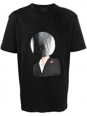 T-shirt mit print Limitato schwarz
