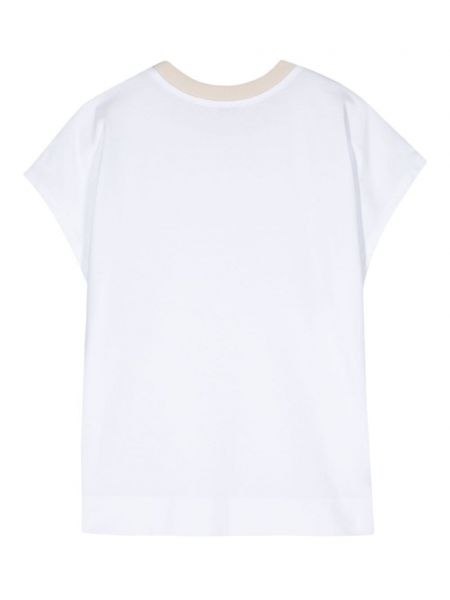 Bavlněné tričko Peserico bílé