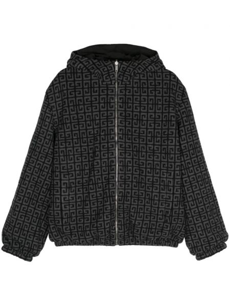 Kapucnis gyapjú kétoldalas kabát Givenchy