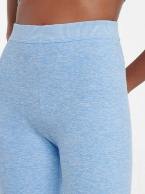 Spodnie sportowe z wysoką talią Alo Yoga niebieskie