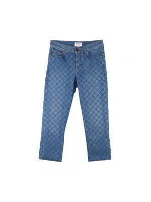 Pikowane jeansy Chanel Vintage niebieskie