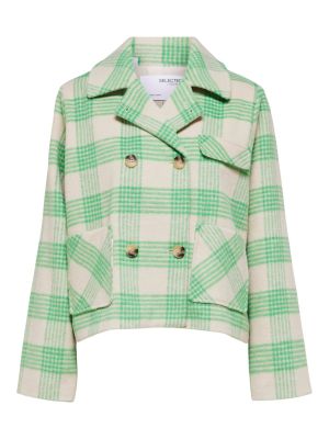 Kabát Selected Femme zöld