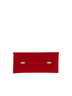 Aksamitna kopertówka z kryształkami Tom Ford czerwona