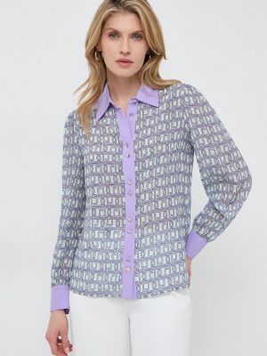 Svilena srajca Liu Jo vijolična