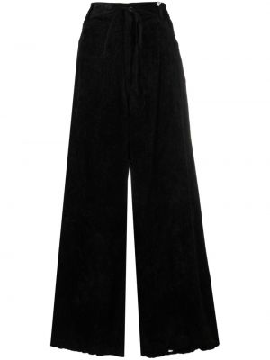 Pantaloni de catifea cord cu croială lejeră Maison Mihara Yasuhiro negru