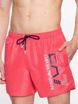 Pantaloni scurți Ea7 Emporio Armani roz