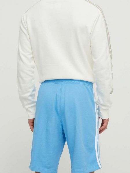 Pantaloni din bumbac Adidas Originals albastru