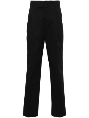 Βαμβακερό παντελόνι chino Lardini μαύρο