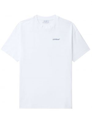 Gestreifte t-shirt aus baumwoll Off-white