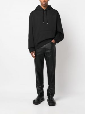 Medvilninis džemperis su gobtuvu Courreges juoda