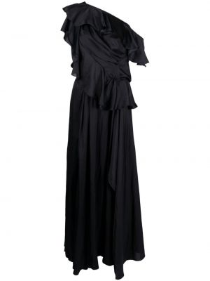 Φόρεμα με έναν ώμο με βολάν Zadig&voltaire μαύρο