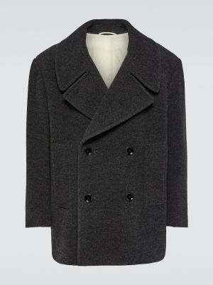 Cappotto di lana Lemaire nero