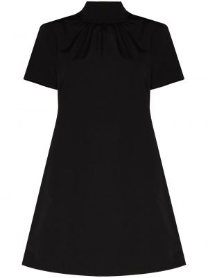 Κοκτέιλ φόρεμα με φιόγκο Staud μαύρο