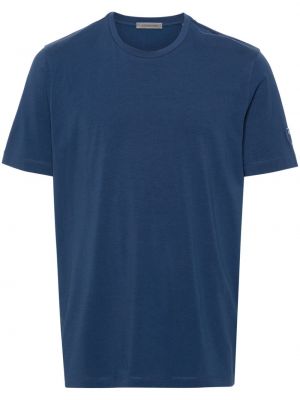 Koszulka bawełniana Corneliani niebieska
