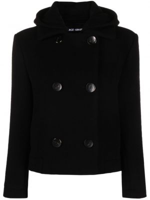 Kapucnis dzseki Giorgio Armani fekete