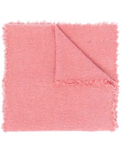 Bufanda con flecos de punto Faliero Sarti rosa