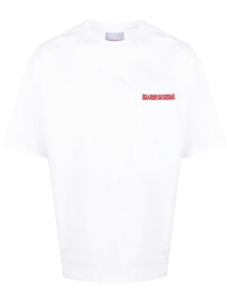 T-shirt di cotone Bluemarble bianco