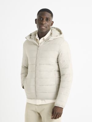 Dūnu jaka ar kapuci Celio balts