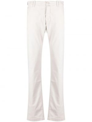 Pantaloni chino slim fit din bumbac Jacob Cohën alb