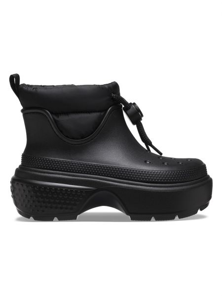 Ботинки на шнуровке Crocs черные