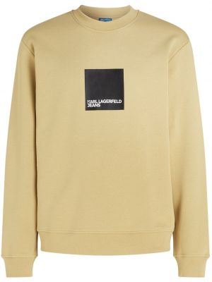 Sweatshirt aus baumwoll mit print Karl Lagerfeld Jeans gelb