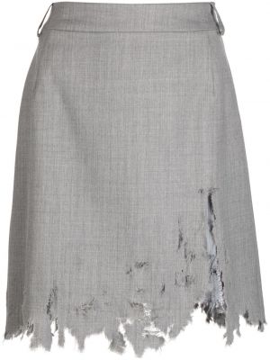 Suknja s izlizanim efektom Natasha Zinko siva