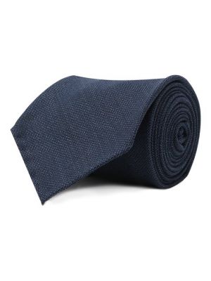 Шерстяной галстук Brioni синий