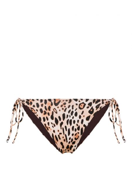 Bikini s printom s leopard uzorkom Mc2 Saint Barth smeđa