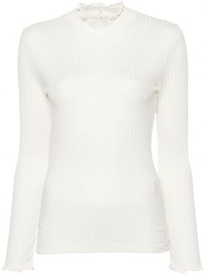Βαμβακερός πουλόβερ A.p.c. λευκό
