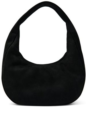 Велурени чанта за ръка от набук St.agni черно