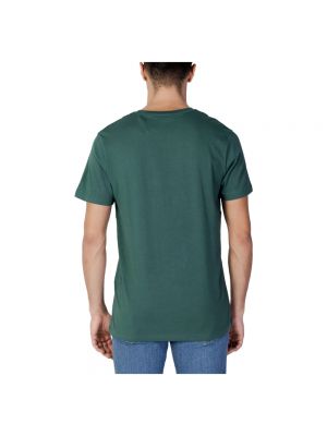 Camisa de algodón Jack & Jones verde