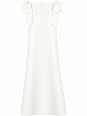 Koktejlkové šaty Carolina Herrera biela