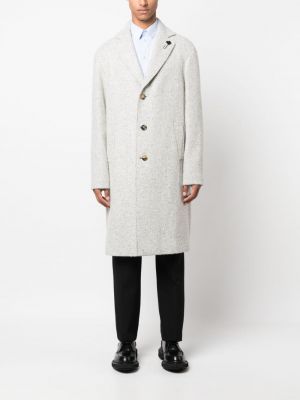 Mantel mit geknöpfter Lardini grau
