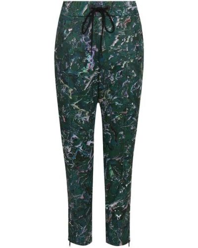 Укороченные брюки с принтом Y-3, зеленые