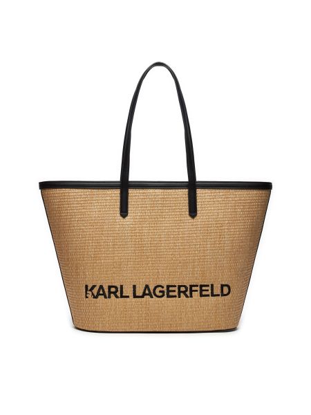 Borsa shopper Karl Lagerfeld beige