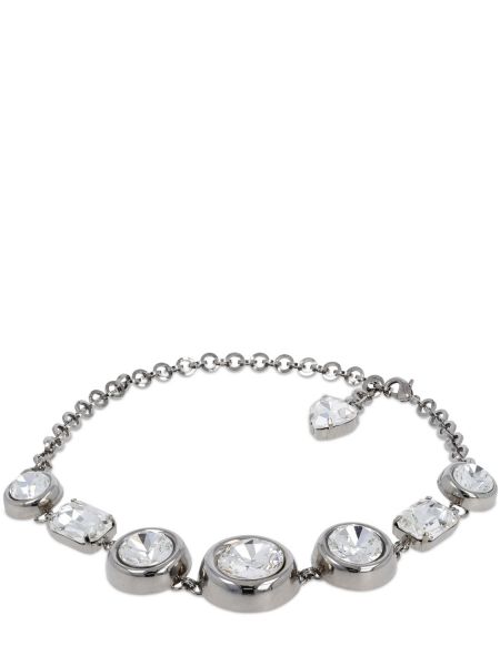 Choker med kristaller Alessandra Rich silver