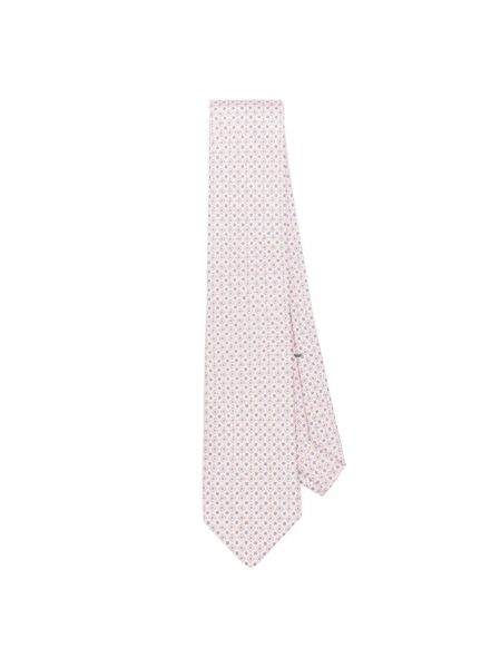 Jedwabny krawat Borrelli różowy