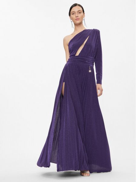 Vakarinė suknelė slim fit Fracomina violetinė