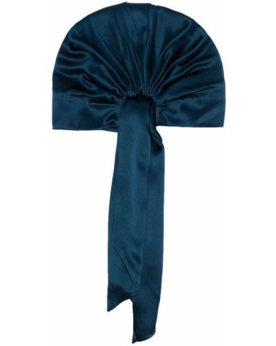 Pañuelo con volantes drapeado Eugenia Kim azul