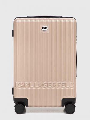 Бежева валіза Karl Lagerfeld