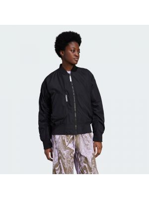 Starpsezonu sieviešu jaka Adidas By Stella Mccartney melns