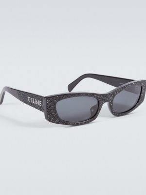 Okulary przeciwsłoneczne z kryształkami Celine Eyewear czarne