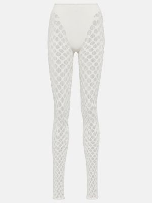 Hálós leggings Jean Paul Gaultier fehér