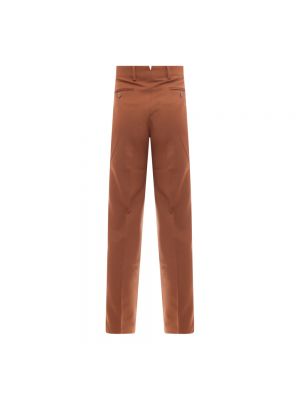 Pantalones rectos de cuero Vtmnts marrón