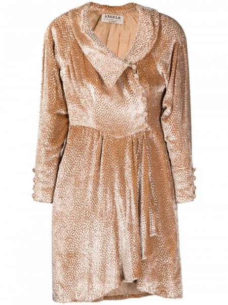 Mini suknele velvetinis A.n.g.e.l.o. Vintage Cult smėlinė
