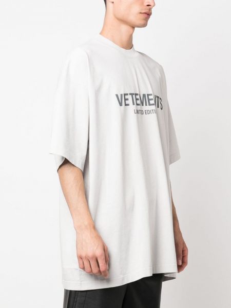 T-shirt di cotone Vetements bianco