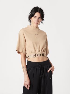Marškinėliai Nike Sportswear ruda