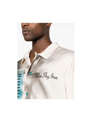 Camisa con bordado de raso Blue Sky Inn