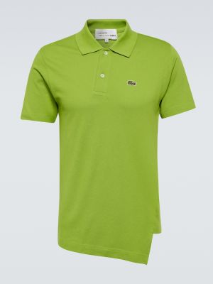 Kokvilnas polo krekls Comme Des Garçons Shirt zaļš