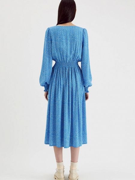 Платье Unique Fabric голубое